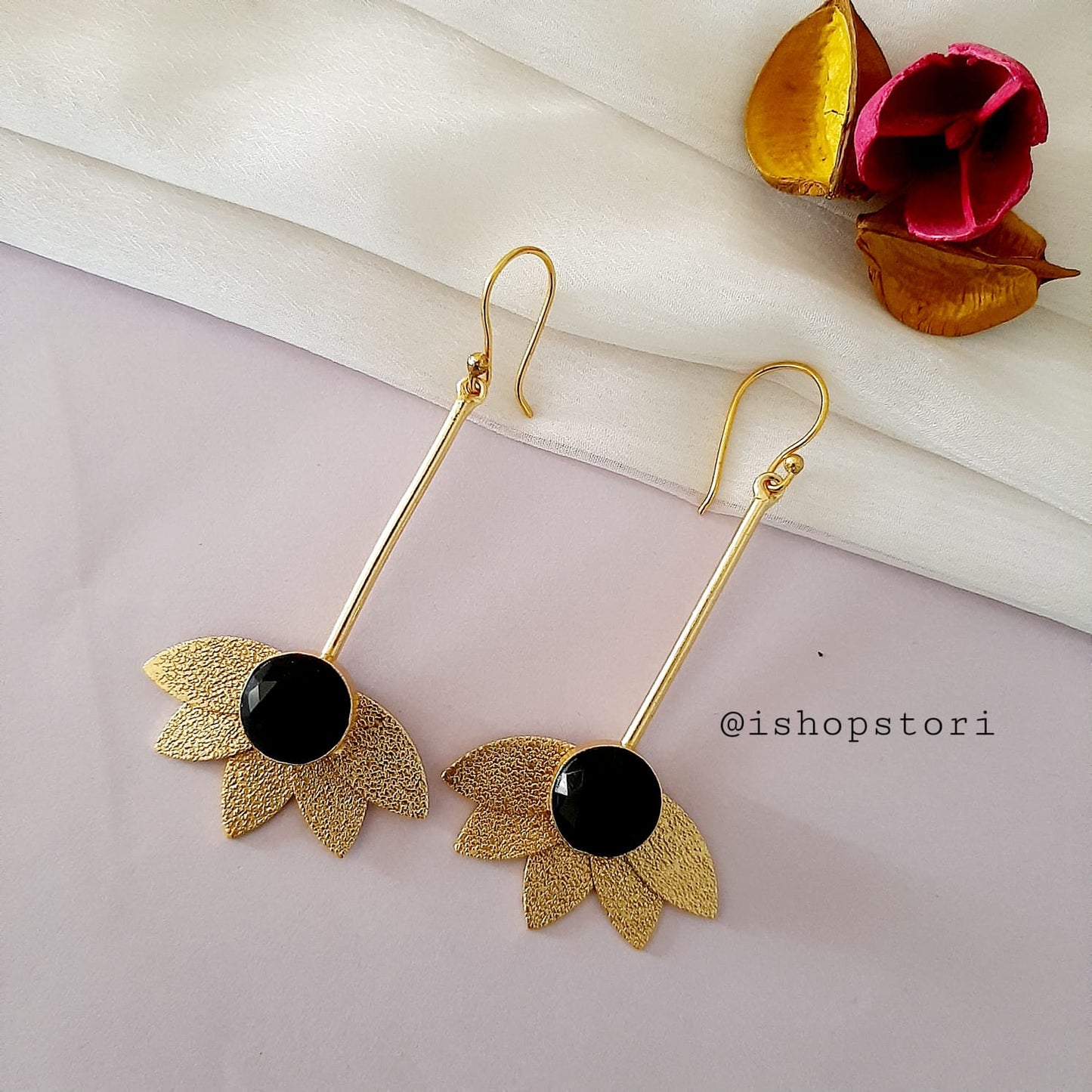 Pushpa Lotus Petal Earrings